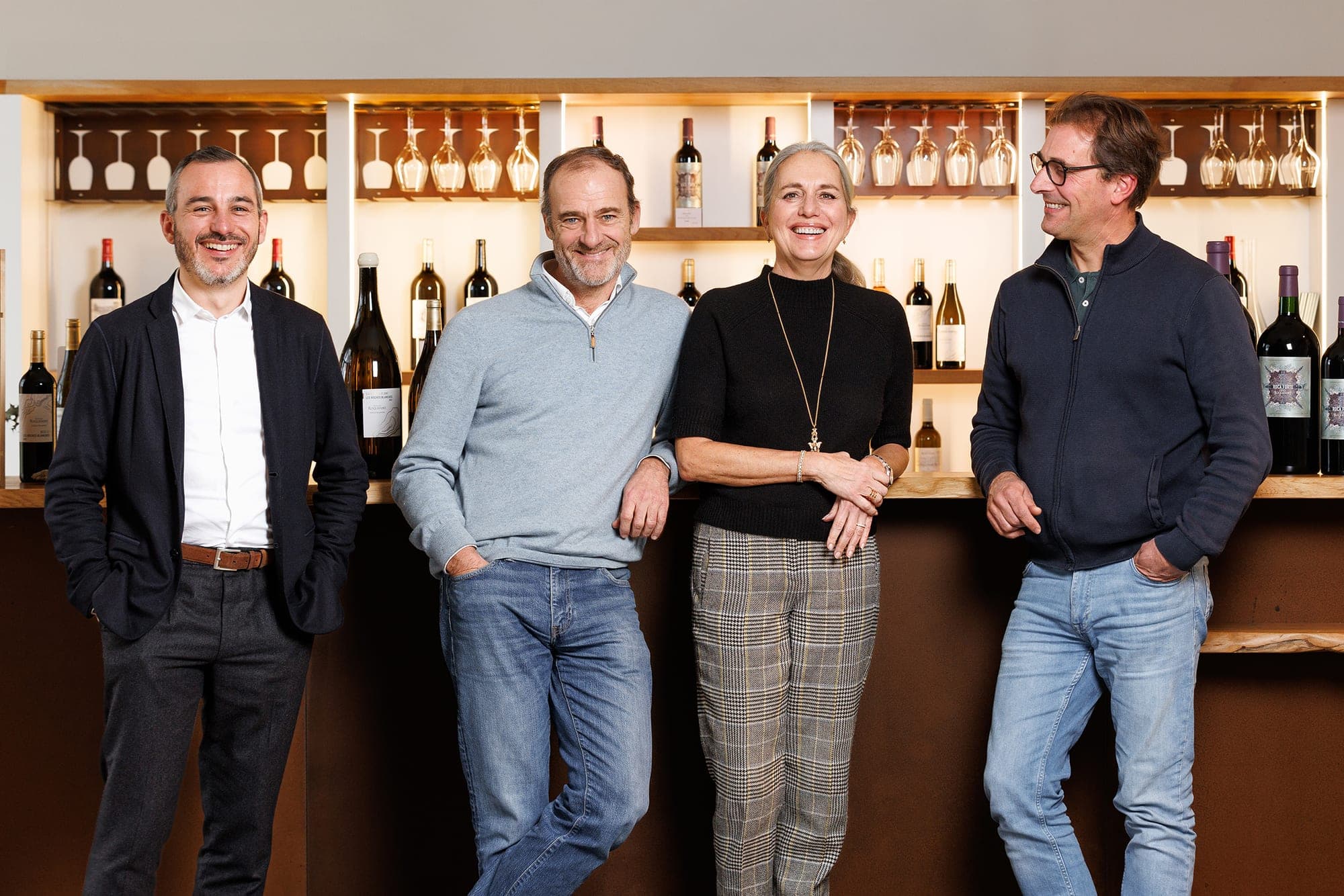 Left to right: Camille Giai (Export Manager), Frédéric and Anne Bellanger (Owners),
Stéphane Soubanere (Technical Director)